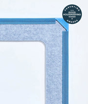 color:Blue | Family Bundle in Blue, close-up of the giant magnetic tile corner