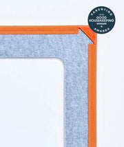 color:Orange | Family Bundle in Orange, close-up of the giant magnetic tile corner