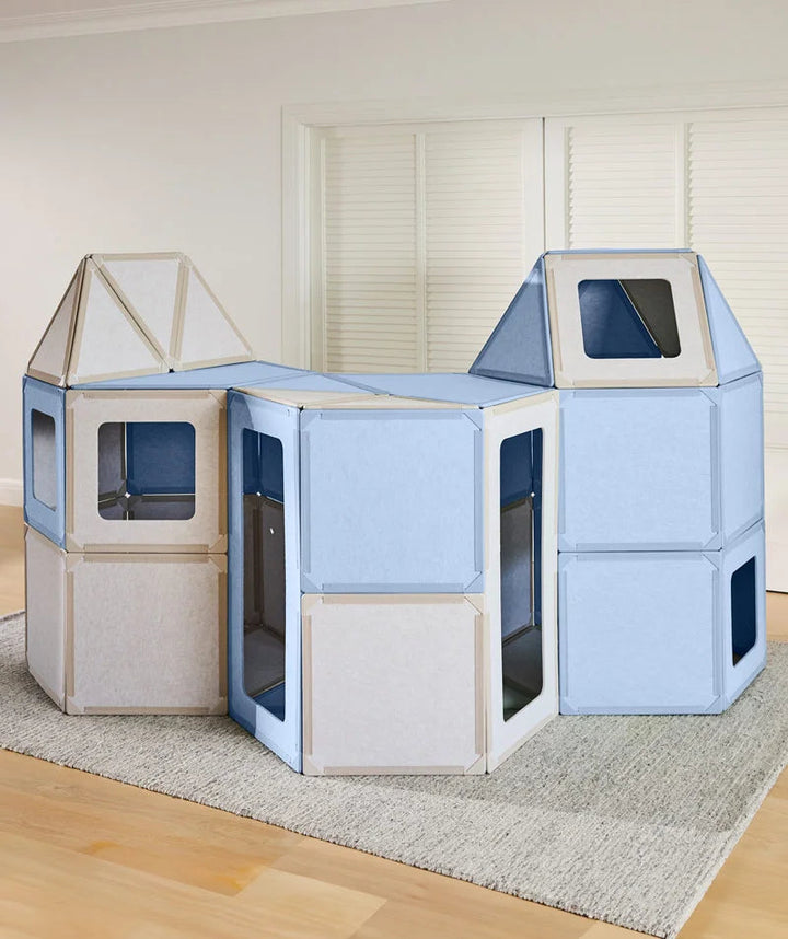 color:shared | Playdate Bundle — a life-size fort built with giant magnetic tiles
